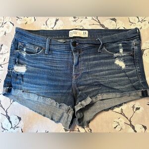 Vintage y2k Abercrombie & Fitch Blue Denim Low Rise Shorts - 2 pairs